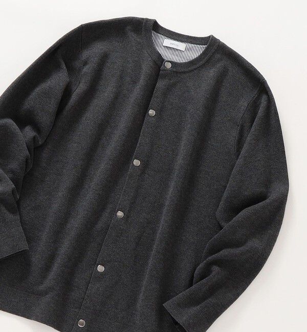 SHIPS any「SHIPS any: 〈手洗い可能〉 ミラノリブ クルーネック カーディガン 24SS◇」|カーディガン|