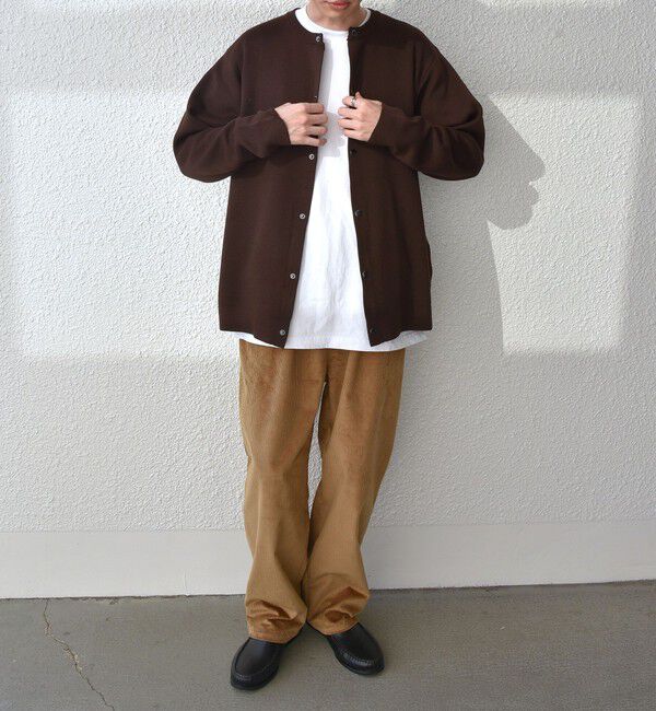 SHIPS any「SHIPS any: 〈手洗い可能〉 ミラノリブ クルーネック カーディガン 24SS◇」|カーディガン|