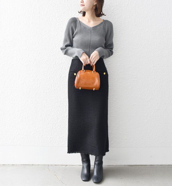 SHIPS for women「*ツイード ポケット デザイン スカート ◇」|スカート|