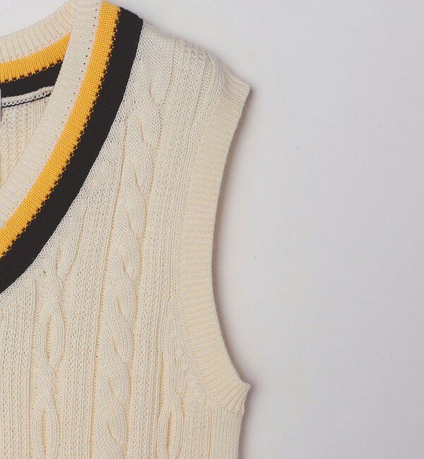 SHIPS「SHIPS: 奥山メリヤス チルデン ニット ベスト」|ベスト・ジレ|