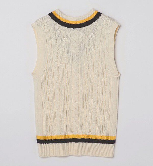 SHIPS「SHIPS: 奥山メリヤス チルデン ニット ベスト」|ベスト・ジレ|