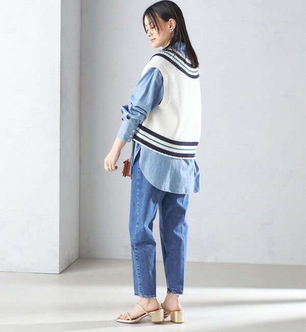 SHIPS for women「【SHIPS別注】WRAPINKNOT:〈手洗い可能〉チルデン ニット ベスト」|ベスト・ジレ|