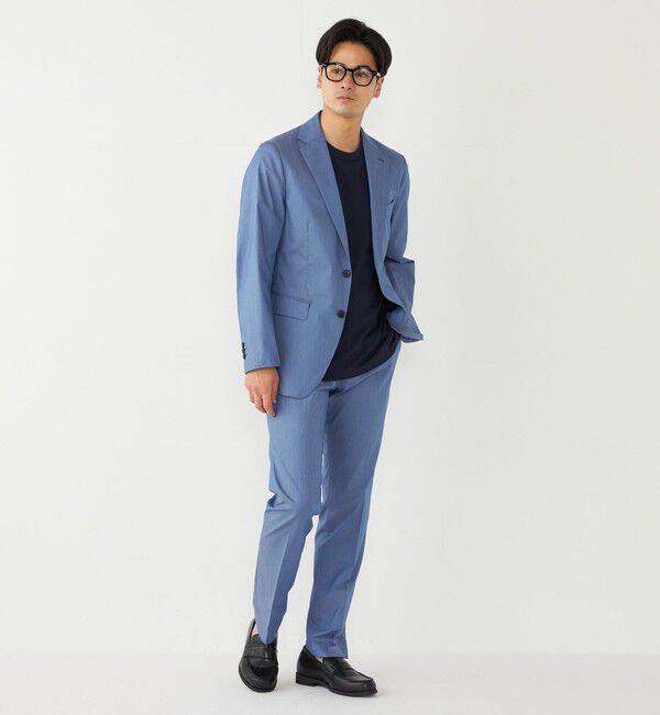 SHIPS Colors 「SHIPS Colors:〈洗濯機可能〉デニム ライク ジャケット(セットアップ対応可能)」|テーラードジャケット|