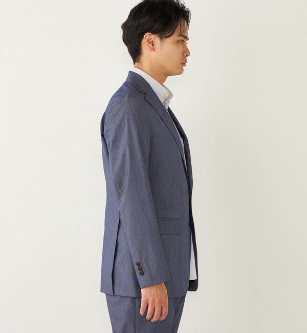 SHIPS Colors 「SHIPS Colors:〈洗濯機可能〉デニム ライク ジャケット(セットアップ対応可能)」|テーラードジャケット|