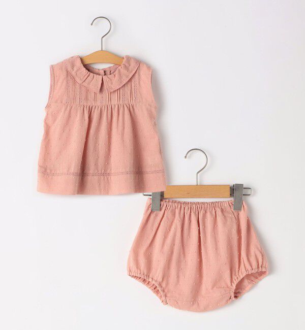 SHIPS KIDS「SHIPS KIDS:70~80cm / レース セット ロンパース」|その他ベビー用品|ピンク系