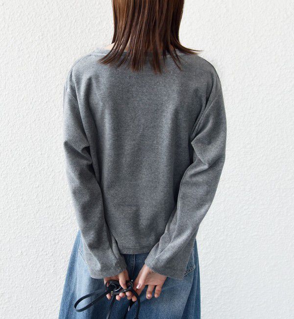 SHIPS for women「〈手洗い可能〉コットン ベロア ボートネック ロング スリーブ プルオーバー」|Tシャツ・カットソー|