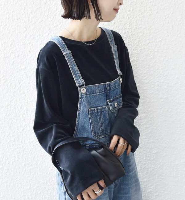 SHIPS for women「〈手洗い可能〉コットン ベロア ボートネック ロング スリーブ プルオーバー」|Tシャツ・カットソー|