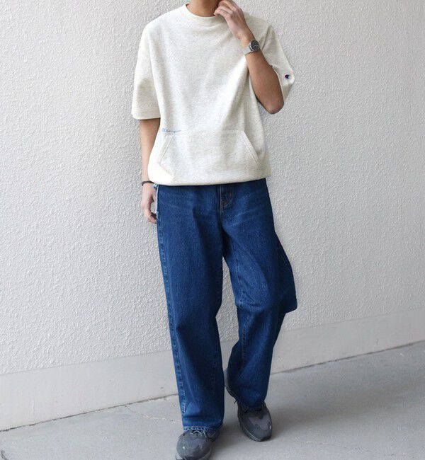 SHIPS any「【SHIPS any別注】Champion: ロゴ 刺繍 スピンドル スウェット Tシャツ 26SS◇」|Tシャツ・カットソー|