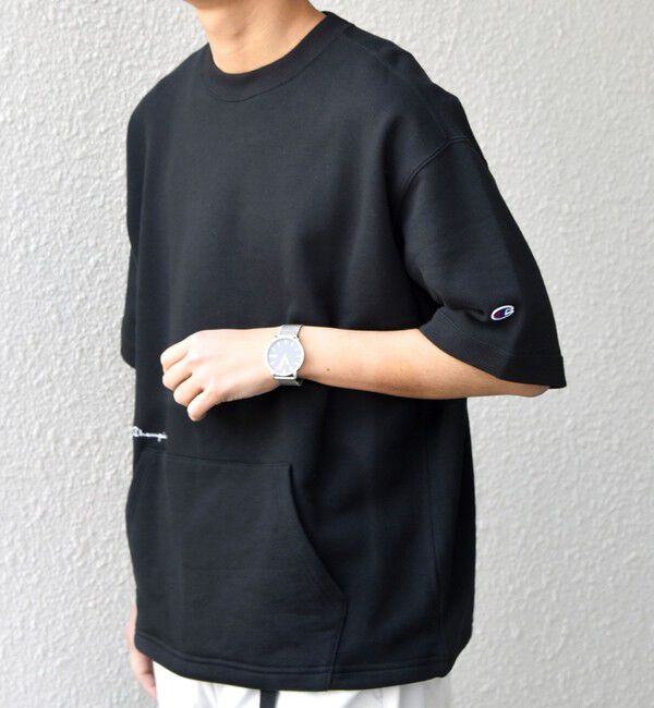 SHIPS any「【SHIPS any別注】Champion: ロゴ 刺繍 スピンドル スウェット Tシャツ 26SS◇」|Tシャツ・カットソー|