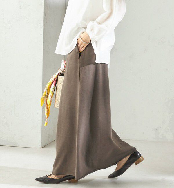 SHIPS for women「【SHIPS別注】SLOANE:〈手洗い可能〉マキシ丈 スカート」|スカート|