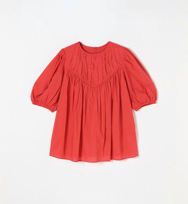 SHIPS any「SHIPS any:〈洗濯機可能〉キャンブリック ギャザー ヨーク パフスリーブ ブラウス」|シャツ・ブラウス|