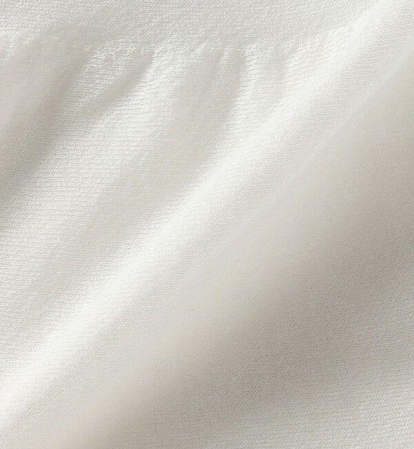 SHIPS for women「〈手洗い可能〉麻混 シアー ティアード ショート スリーブ プルオーバー」|ニット・セーター|