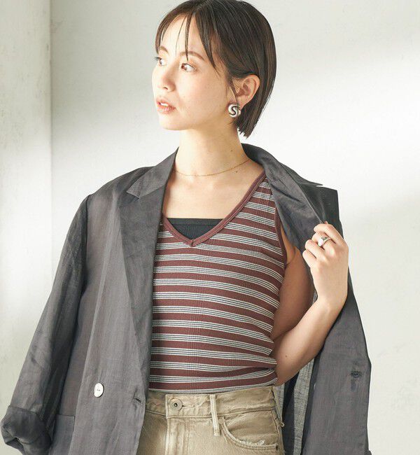 SHIPS for women「【SHIPS別注】miller: 2パック 2WAY タンクトップ」|タンクトップ|