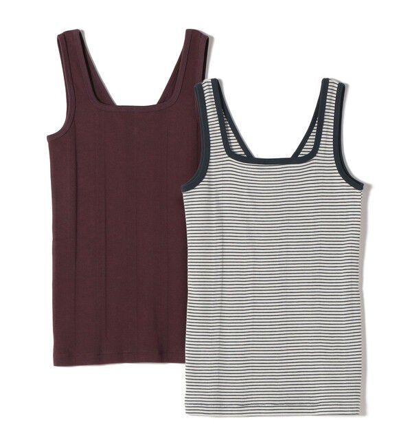 SHIPS for women「【SHIPS別注】miller: 2パック 2WAY タンクトップ」|タンクトップ|