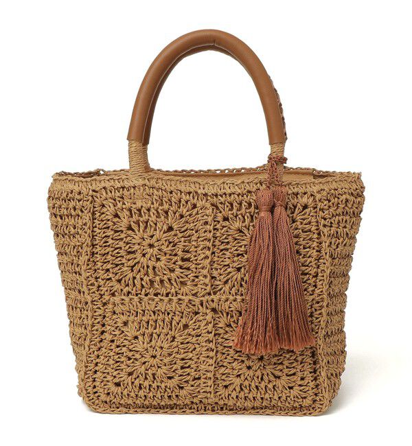 SHIPS any「SHIPS any:  メッシュ ペーパー タッセル トート バッグ」|トートバッグ|