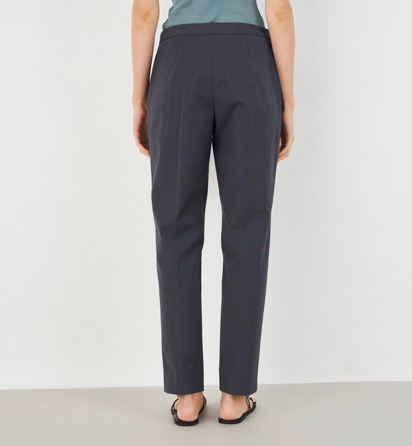 DES PRES「プレーンコットンストレッチ シガレットパンツ」|スラックス|