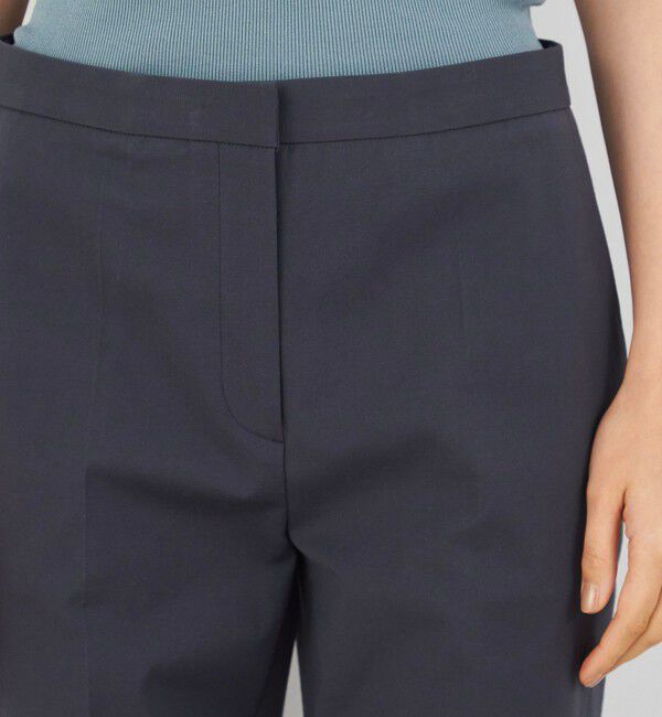 DES PRES「プレーンコットンストレッチ シガレットパンツ」|スラックス|