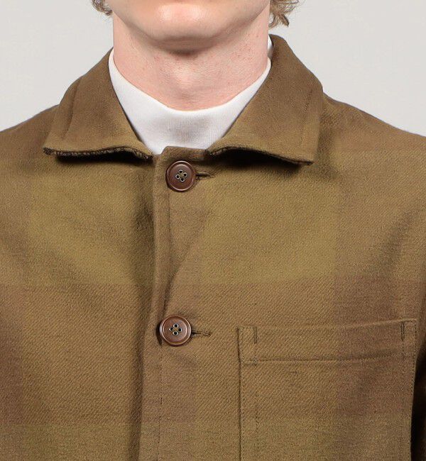 TOMORROWLAND MENS「インドコットンネル ブルゾン」|ブルゾン・スタジャン|