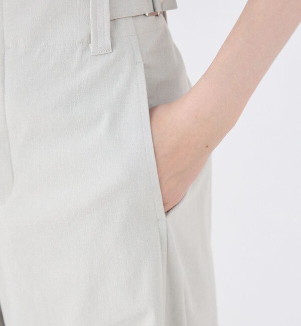 MACPHEE「ナチュラルスラブストレッチ セミワイドパンツ」|その他|
