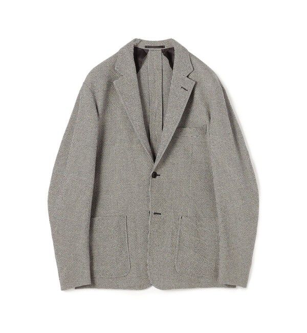 TOMORROWLAND MENS「ウールコットン シングルブレステッド 2Bジャケット SUBALPINO」|テーラードジャケット|16 ハウンドトゥース