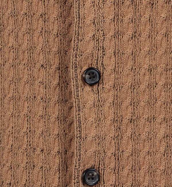 TOMORROWLAND MENS「TOMORROWLAND tricot アルパカポリエステルケーブル Vネックカーディガン」|カーディガン|