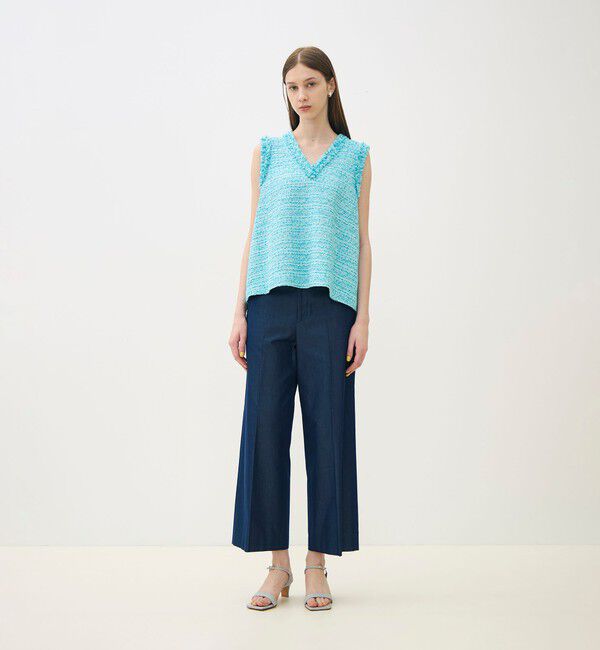 TOMORROWLAND collection「クレールファンシー フロンタブルベスト」|ベスト・ジレ|