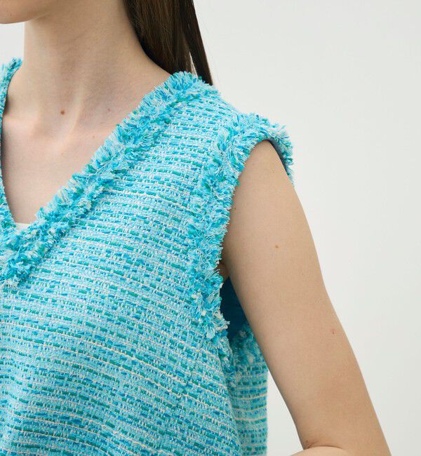 TOMORROWLAND collection「クレールファンシー フロンタブルベスト」|ベスト・ジレ|