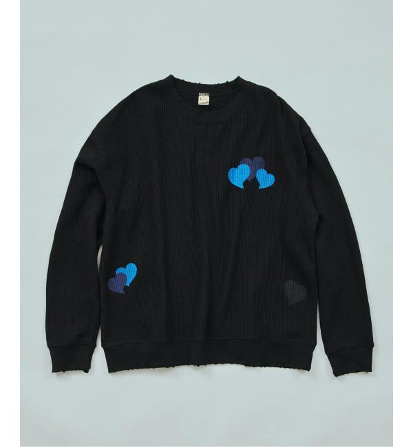 JOINT WORKS「SCREEN STARS 別注 グラインダーワッフル ロンTEE / SCREEN STRAS EX WAFFLE L/S」|Tシャツ・カットソー|ブラック