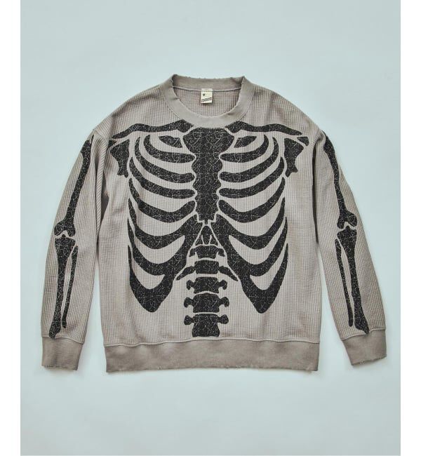 JOINT WORKS「SCREEN STARS 別注 グラインダーワッフル ロンTEE / SCREEN STRAS EX WAFFLE L/S」|Tシャツ・カットソー|グレーA