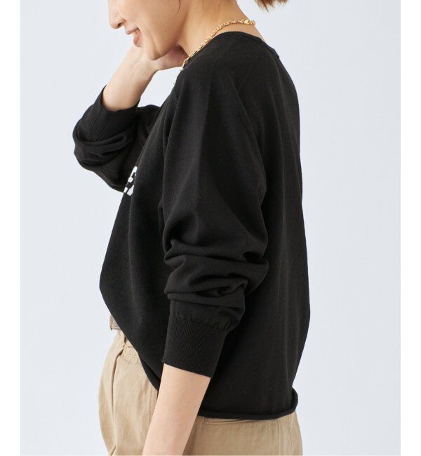 IENA「LEVITAコットン ロゴニット」|ニット・セーター|