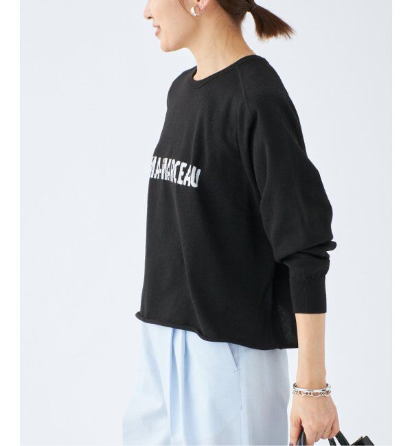 IENA「LEVITAコットン ロゴニット」|ニット・セーター|