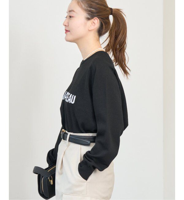 IENA「LEVITAコットン ロゴニット」|ニット・セーター|