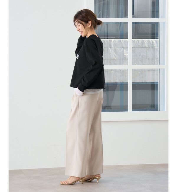 IENA「LEVITAコットン ロゴニット」|ニット・セーター|