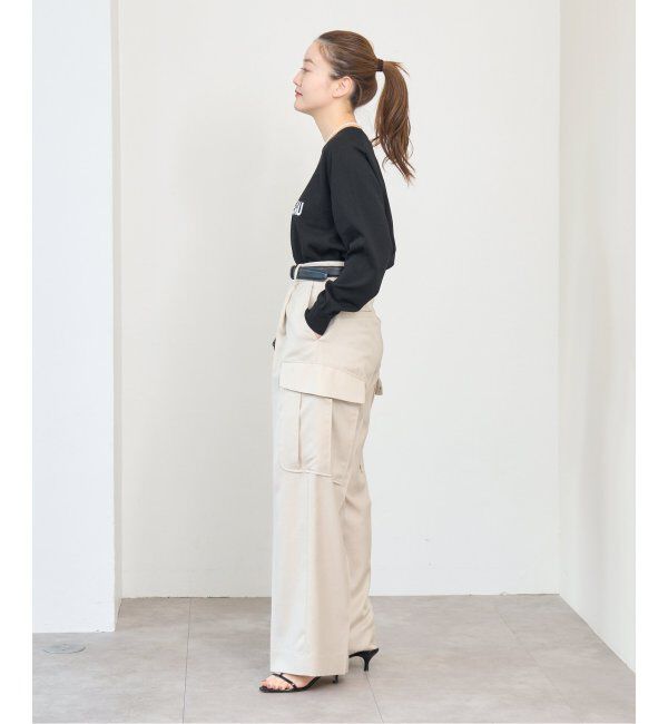 IENA「LEVITAコットン ロゴニット」|ニット・セーター|