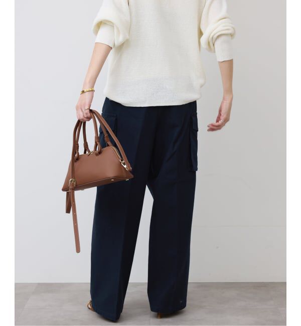 SLOBE IENA「バックサテンミリタリーパンツ」|カーゴ|