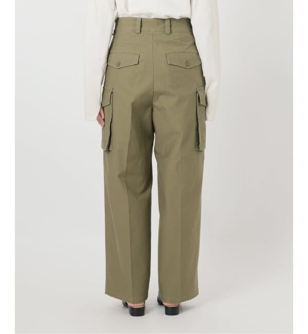 SLOBE IENA「バックサテンミリタリーパンツ」|カーゴ|