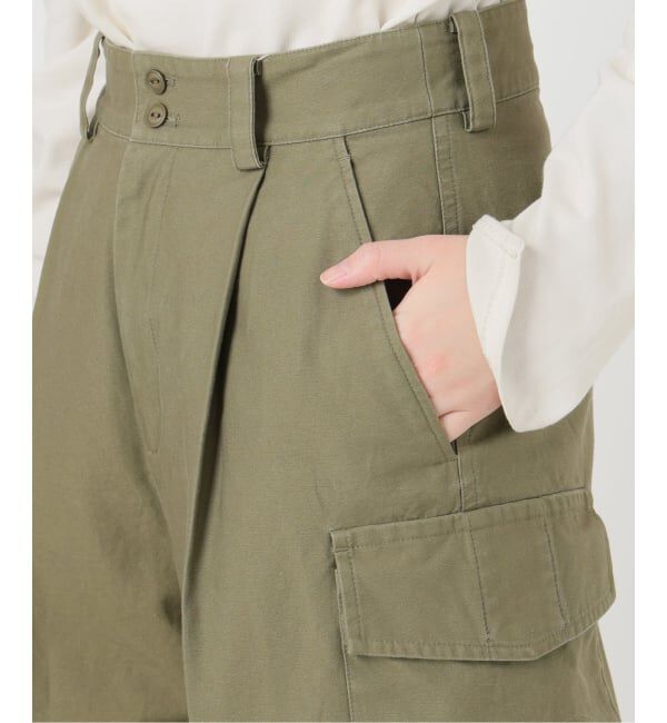 SLOBE IENA「バックサテンミリタリーパンツ」|カーゴ|