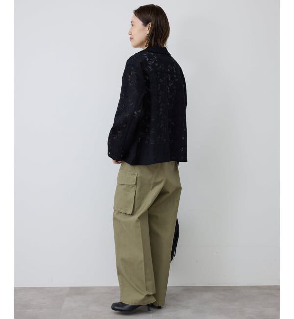 SLOBE IENA「バックサテンミリタリーパンツ」|カーゴ|