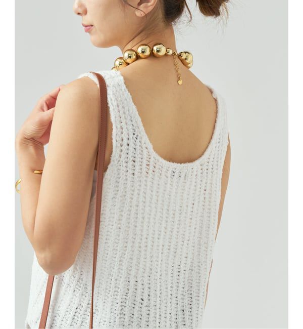 VERMEIL par iena「《予約》カールヤーン ノースリーブ」|タンクトップ|