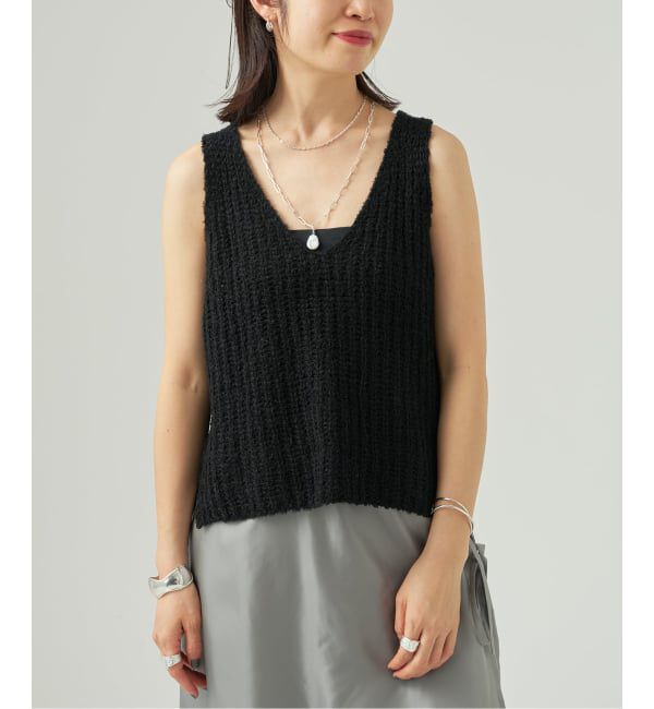 VERMEIL par iena「《予約》カールヤーン ノースリーブ」|タンクトップ|