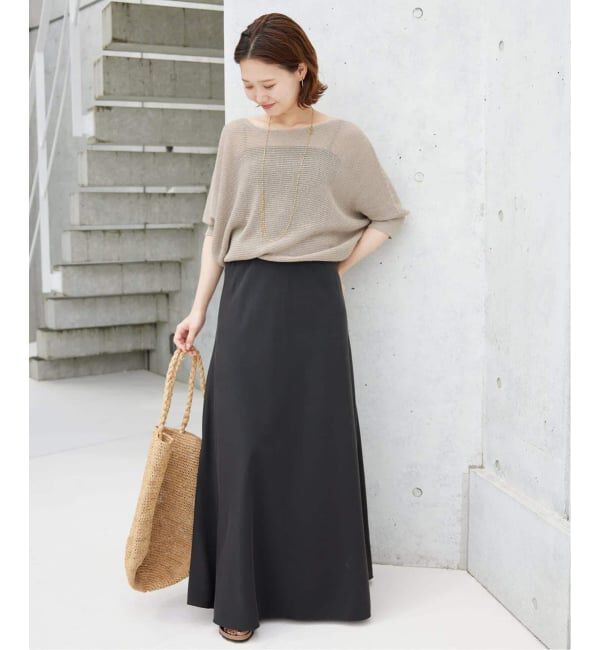 SLOBE IENA「《3サイズ展開/シリーズあり/追加2予約》フィブリルマーメイドフレアスカート」|スカート|