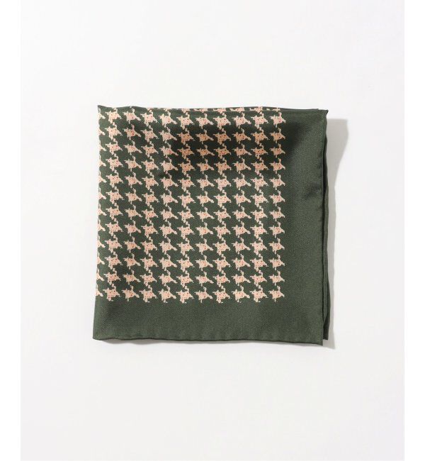 EDIFICE「AX ハウンドトゥースチーフ」|バンダナ・スカーフ|カーキ