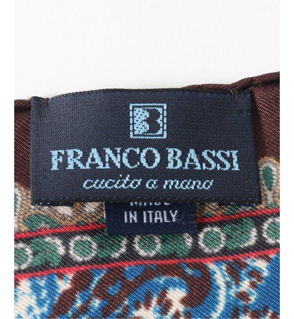 EDIFICE「FRANCO BASSI(フランコ バッシ) ペイズリープリントチーフ U24IG40-C」|バンダナ・スカーフ|
