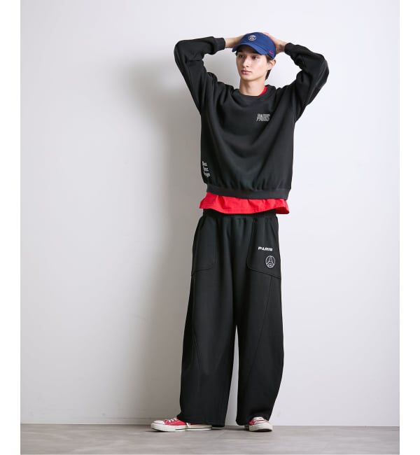 Paris Saint-Germain「【Paris Saint-Germain / パリ・サン＝ジェルマン】 JP Knit-Like Script Sweat」|スウェット・ジャージ|