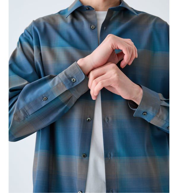 EDIFICE「ウール チェック レギュラー シャツ」|シャツ・ブラウス|