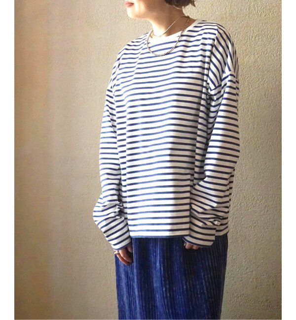 journal standard luxe「ラメボーダー クルーネックBigプルオーバー」|Tシャツ・カットソー|