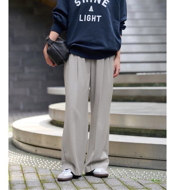 JOURNAL STANDARD relume「《追加/一部WEB限定/新色》スムースフレアタックパンツ」|スラックス|