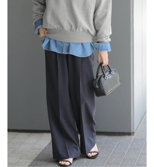 JOURNAL STANDARD relume「《追加/一部WEB限定/新色》スムースフレアタックパンツ」|スラックス|