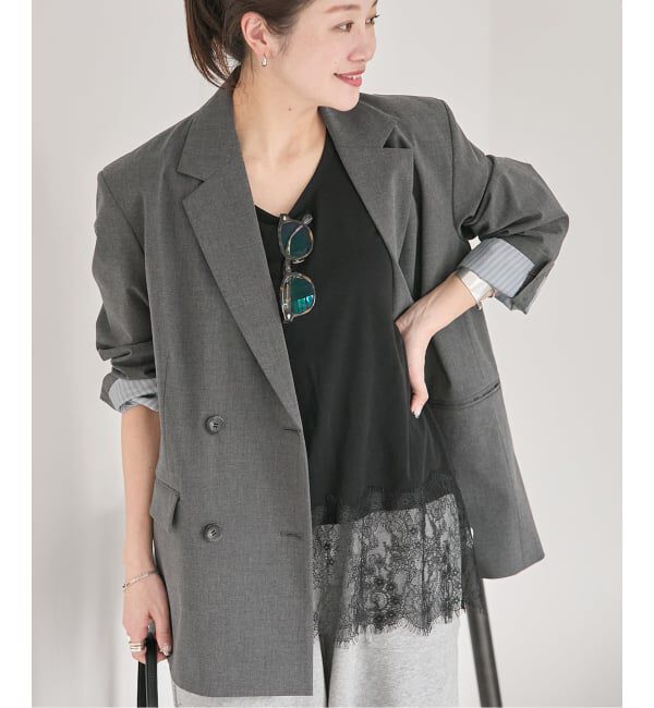 JOURNAL STANDARD「《追加予約3》レースヘムシアータンク」|Tシャツ・カットソー|