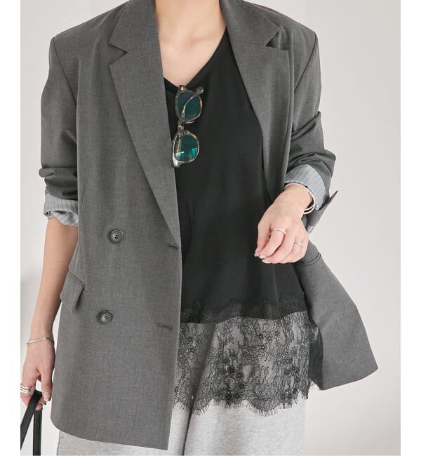 JOURNAL STANDARD「《追加予約3》レースヘムシアータンク」|Tシャツ・カットソー|